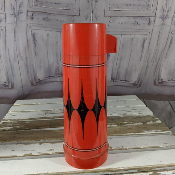 Vintage Aladdin thermos pint red diamond vanguard